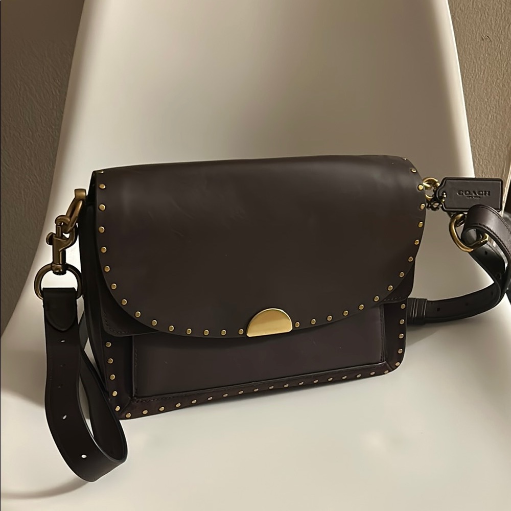 Coach Purple Crossbody Bag with Elegant Design